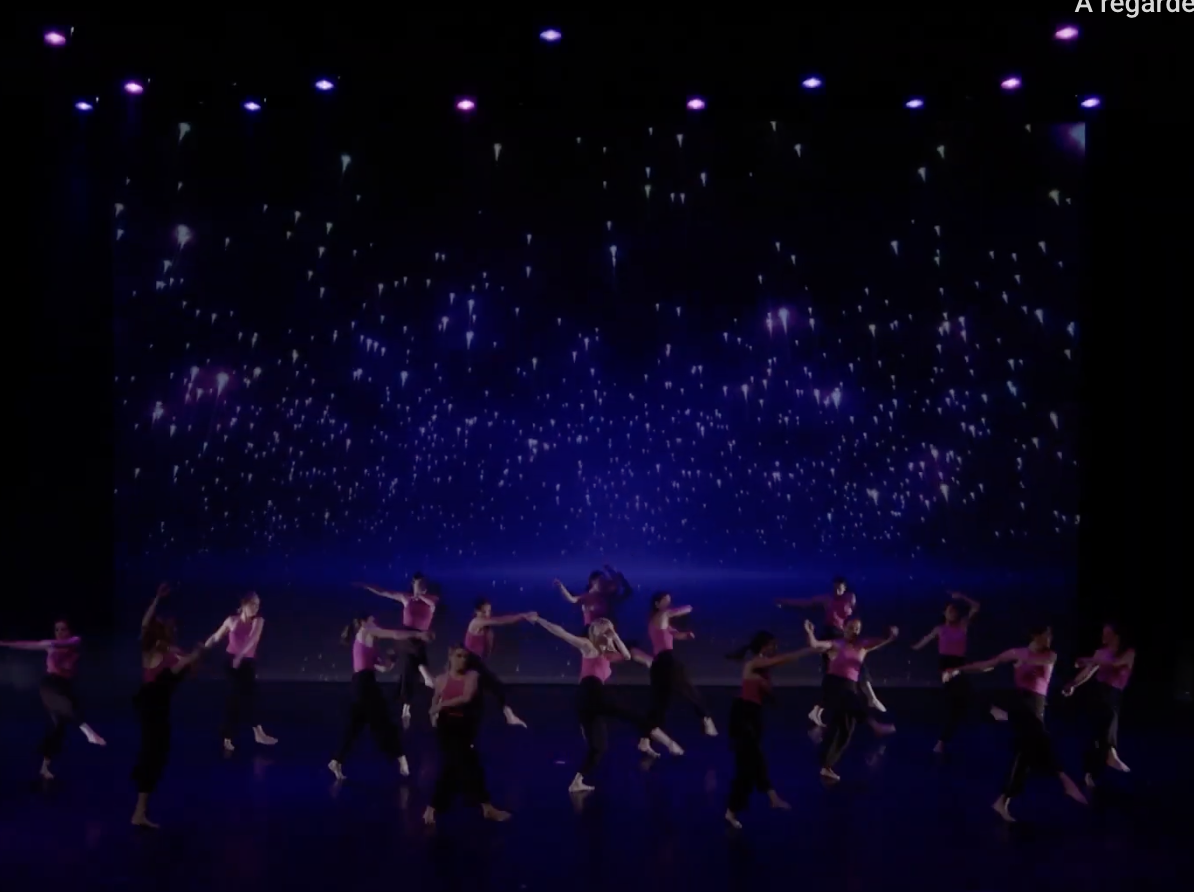 Exemple de projections vidéo pour spectacle de danse